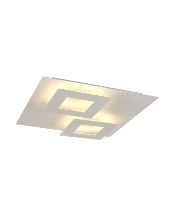 DALIA * PLAFÓN CUADRADO 24W+24W - BLANCO + BLANCO